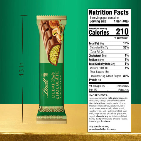 Lindt Dubai Style Chocolate Stick (1.4 oz)