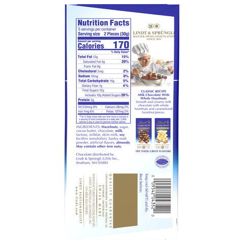 Milk Chocolate Hazelnut CLASSIC Recipe Bar (5.3 oz)
