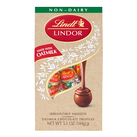 Lindt LINDOR Non-Dairy Oatmilk Candy Truffles 5.1 oz Bag