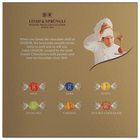 Assorted LINDOR Chocolate Truffles Gift Box (90-pc, 38.4 oz)