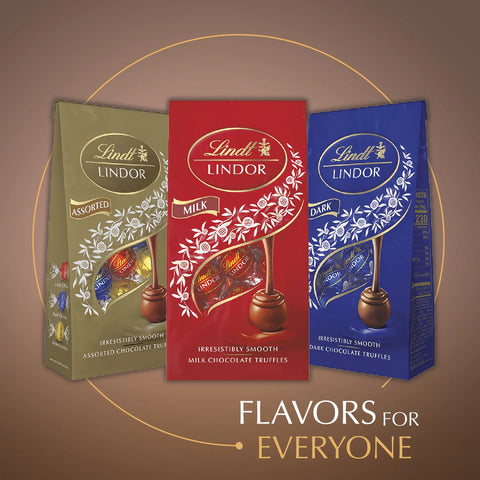 Fudge Swirl Chocolate LINDOR Truffles 800-pc Case (353 oz)