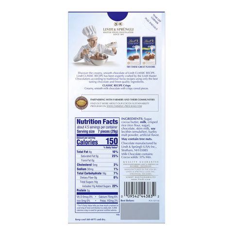 Crispy Milk Chocolate CLASSIC RECIPE Bar (4.4 oz)