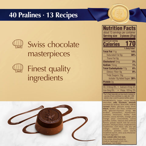 Swiss Luxury Boxed Chocolates (40-pc 14.5 oz)