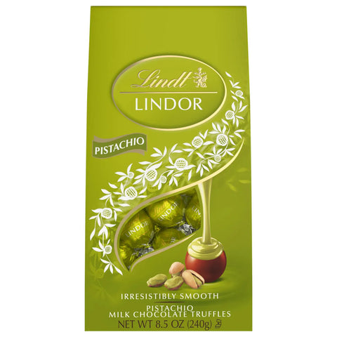 Pistachio Milk Chocolate LINDOR Truffles 20-pc Bag (8.5 oz)