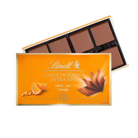 Lindt Orange Milk Chocolate Swiss Thins (4.4 oz)