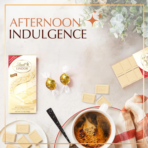 LINDOR White Chocolate Truffle Bar (3.5 oz)