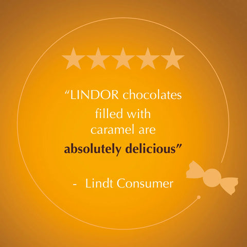Caramel Milk Chocolate LINDOR Truffles 800-pc Case (353 oz)