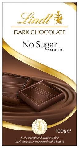 Lindt No Sugar Added Dark Chocolate Bar (3.5 oz)