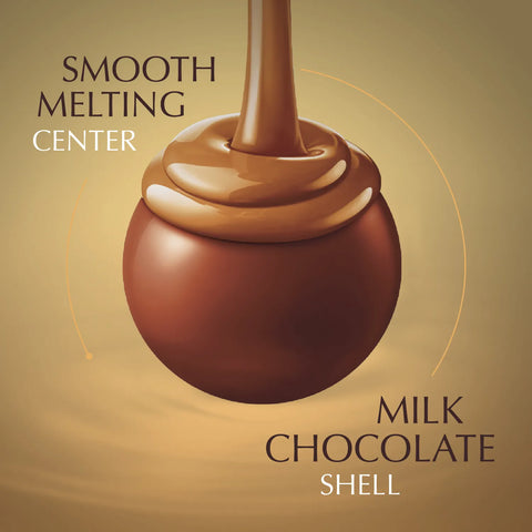 Dulce de Leche Milk Chocolate LINDOR Truffles 800-pc Case (353 oz)
