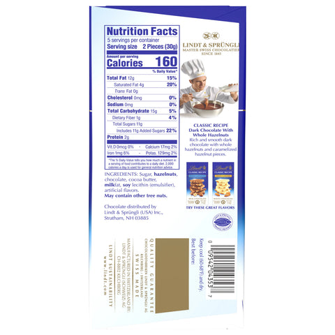 Dark Chocolate Hazelnut CLASSIC Recipe Bar (5.3 oz)