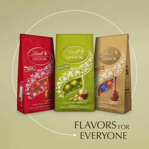 Pistachio Milk Chocolate LINDOR Truffles 20-pc Bag (8.5 oz)