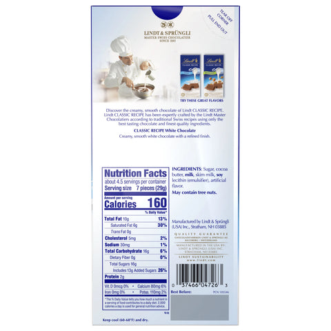 White Chocolate CLASSIC RECIPE Bar (4.4 oz)