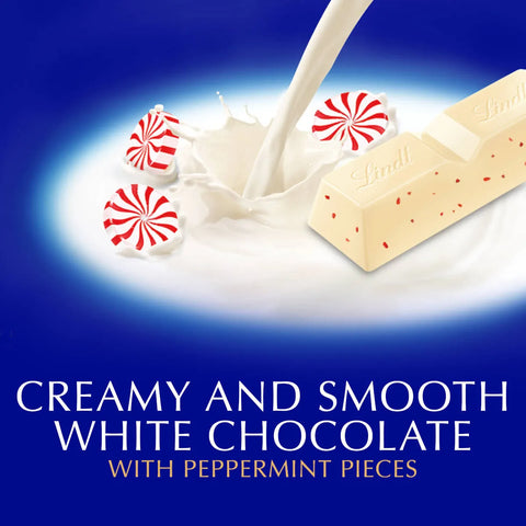 Lindt CLASSIC RECIPE Holiday White Peppermint Stick (24-pc Case, 1.2 oz each)