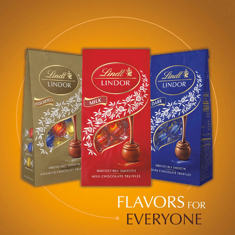 Caramel Milk Chocolate LINDOR Truffles 800-pc Case (353 oz)