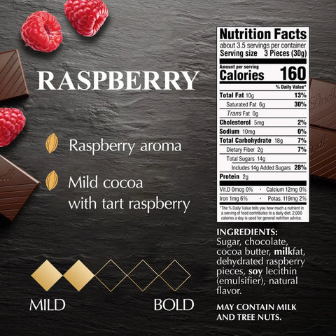 Raspberry Dark Chocolate EXCELLENCE Bar (3.5 oz)