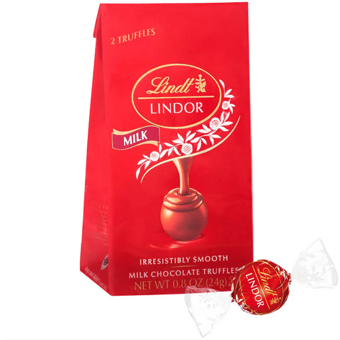 Milk Chocolate LINDOR Truffles 2-pc Birthday Bag