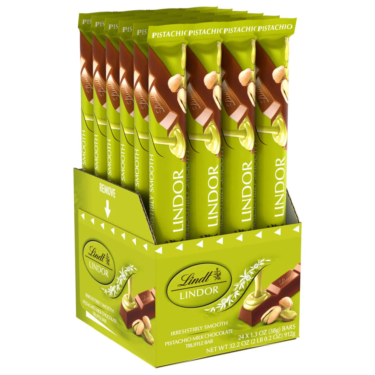 LINDOR Pistachio Stick 24-pc Case (31.2 oz)