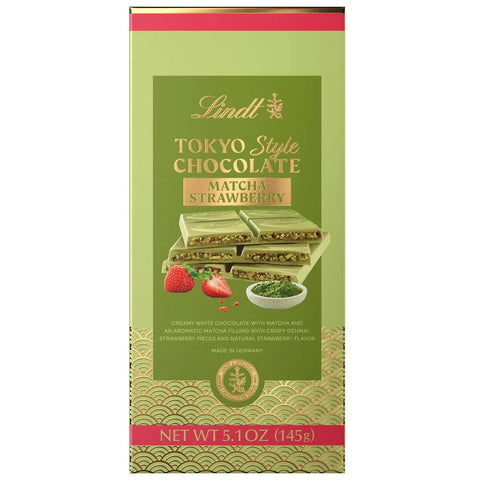 Lindt Tokyo Style Matcha Strawberry Chocolate Bar (5.1 oz)