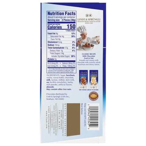 Milk Chocolate Fruit and Nut CLASSIC RECIPE Bar (5.3 oz)