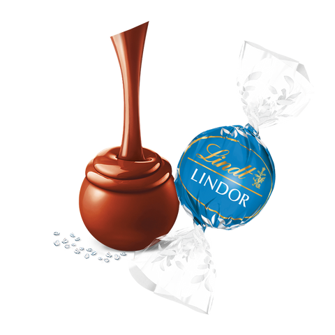 Sea Salt Milk Chocolate LINDOR Truffles 800-pc Case (353 oz)